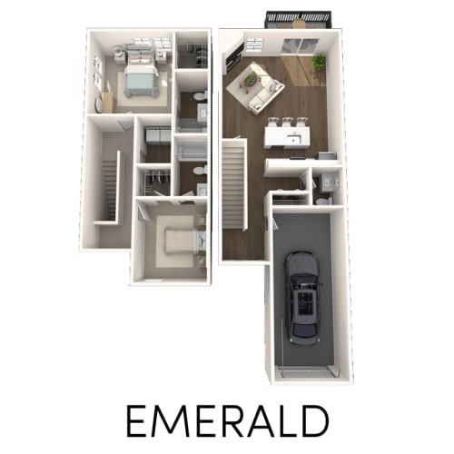 Floor Plans at The Quarry Apartments in DeWitt, MI